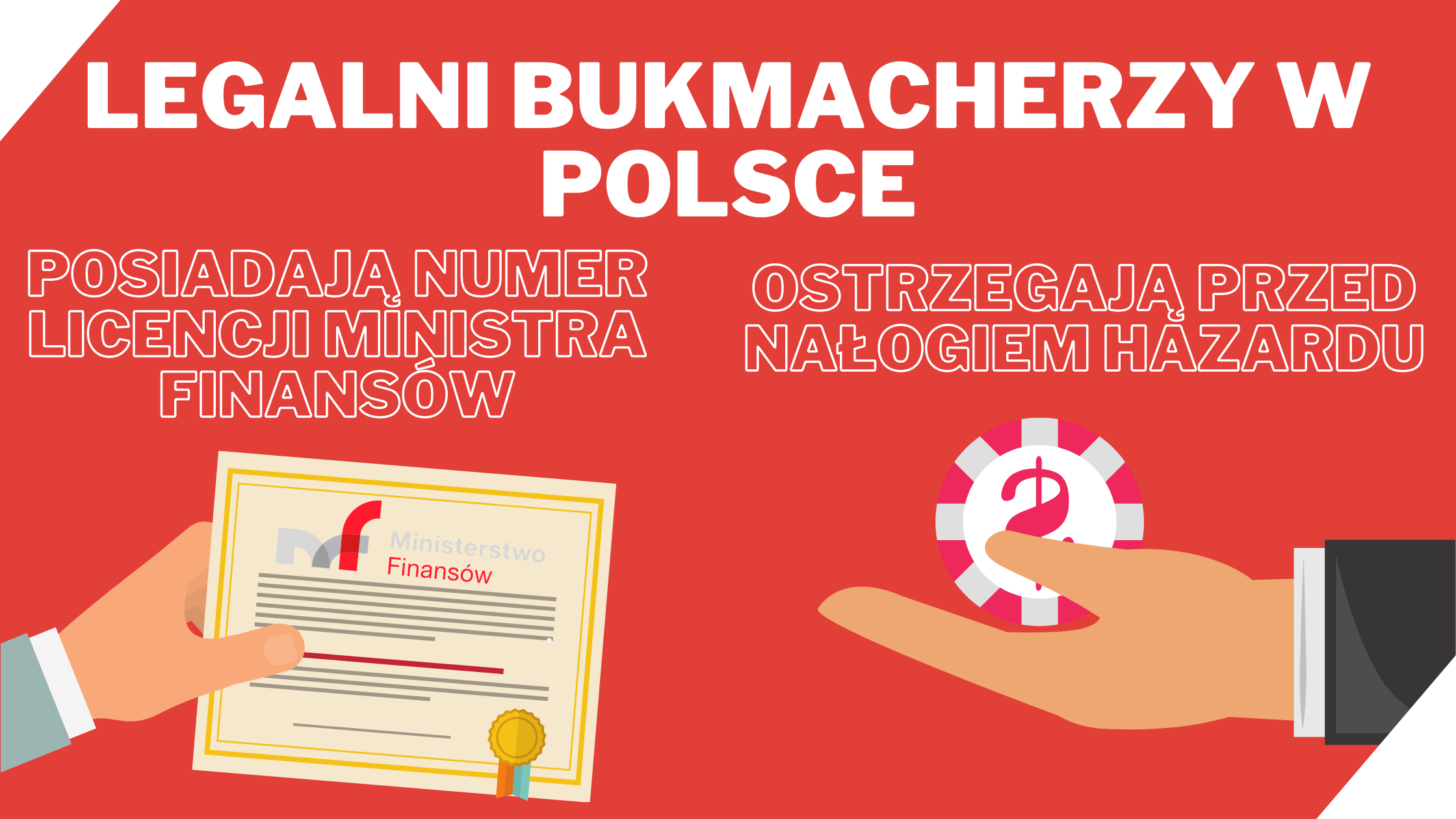 Legalni bukmacherzy w Polsce - Licencja Ministerstwa Finansów i nalóg hazardowy