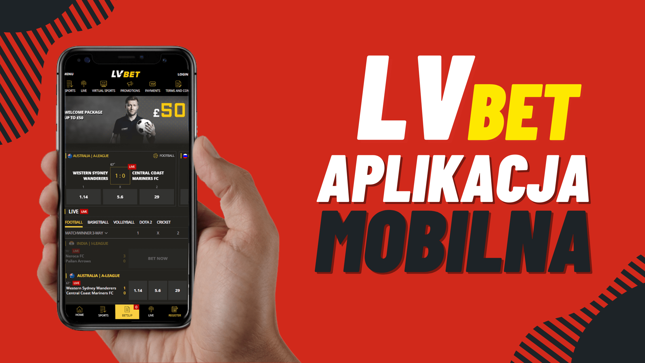 Legalny polski bukmacher LVBet aplikacja mobilna