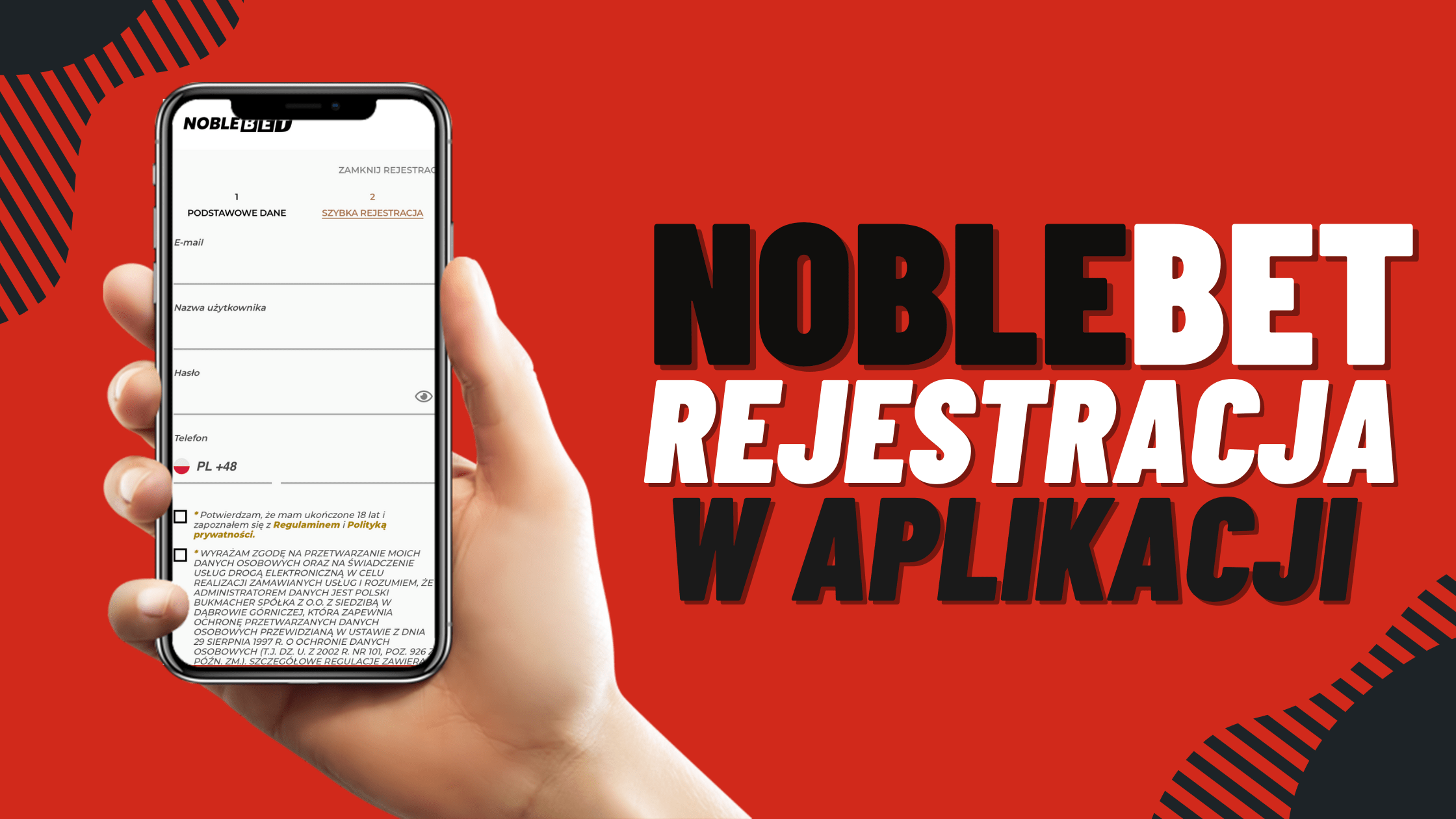 Legalny bukmacher Noblebet rejestracja w aplikacji mobilnej