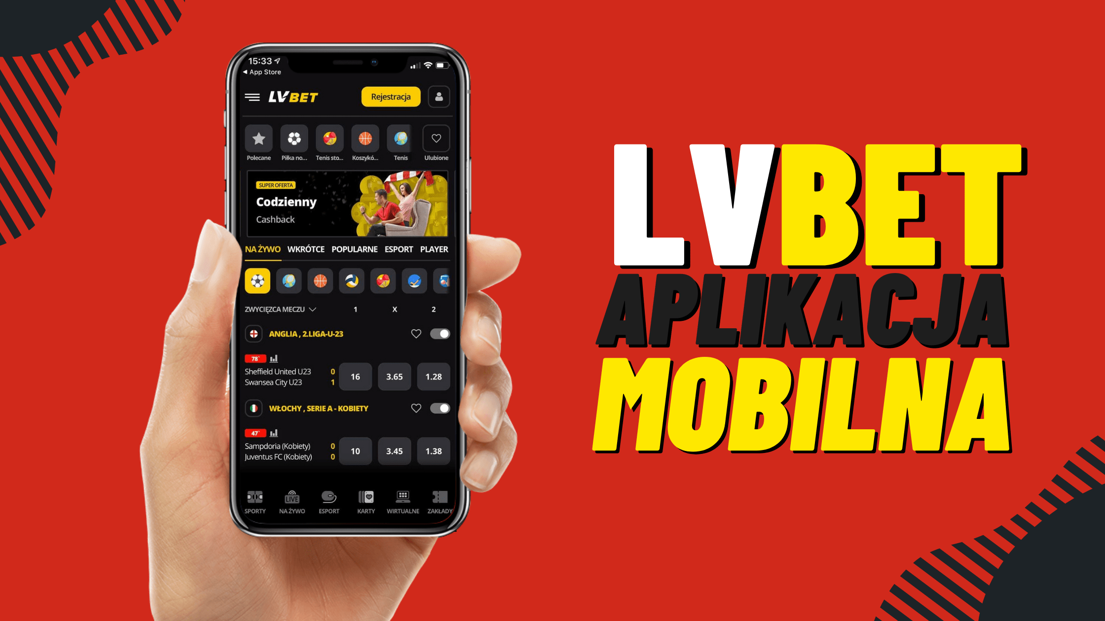 Legalny polski bukmacher LvBet aplikacja mobilna